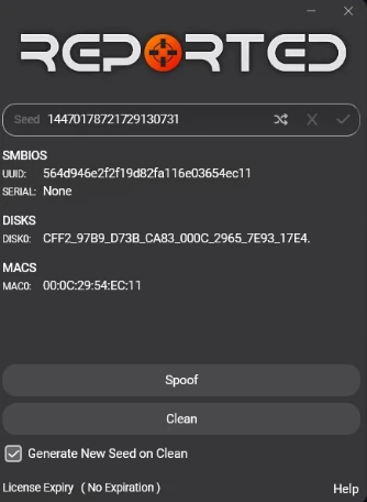 Reported temp spoofer